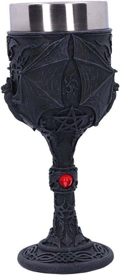 Nemesis Now Dark Fang Goblet 18.5cm, Black