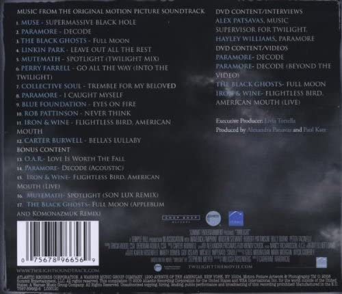 Twilight - Music From The Original Motion Picture Soundtrack [Audio CD]