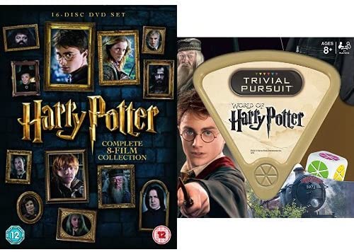 Harry Potter Komplette 8-Filme-Sammlung Trivial Pursuit Bundle – Fantasy-Abenteuer [DVD]