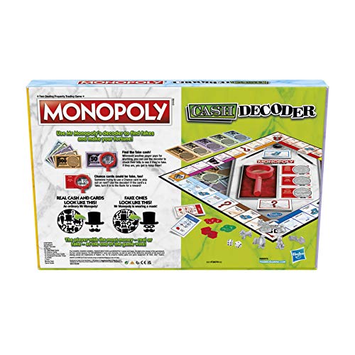 Monopoly Crooked Cash Brettspiel für Familien und Kinder ab 8 Jahren, inklusive M