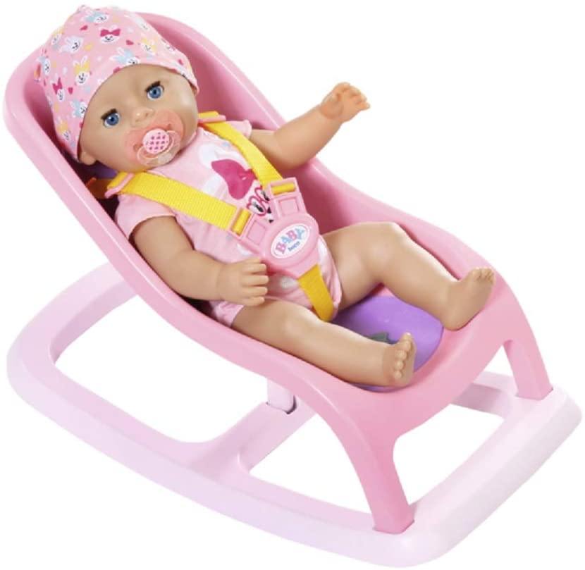 Baby Born Bouncing Chair for 43 cm Doll With Safety Straps Easy for Small Hands - Yachew