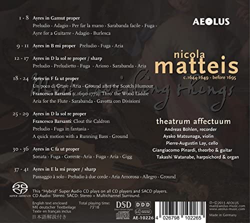 theatrum affectuum - Nicola Matteis: Most ravishing things - Ayres [Audio CD]