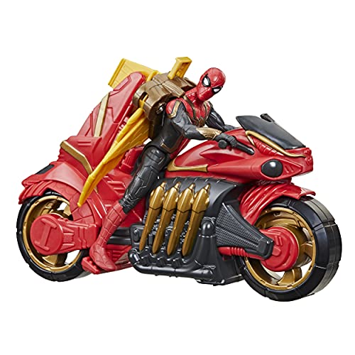 Marvel Spider-Man 15-CM Jet Web Cycle Vehicle and Detachable Action Figure Toy W