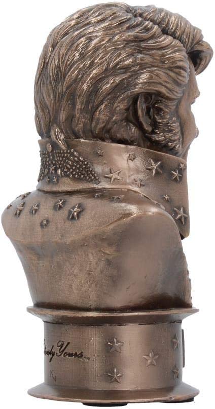 Nemesis Now Elvis-Büste, klein, 18 cm, Figur, Kunstharz, Bronze