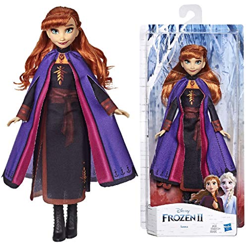 Disney Frozen Anna bambola alla moda con lunghi capelli rossi