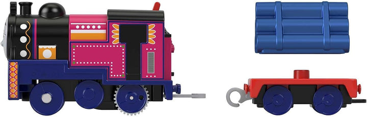 Fisher-Price Thomas and Friends Ashima Toy Train, Battery-Powered Motorized Engine with Cargo Car
