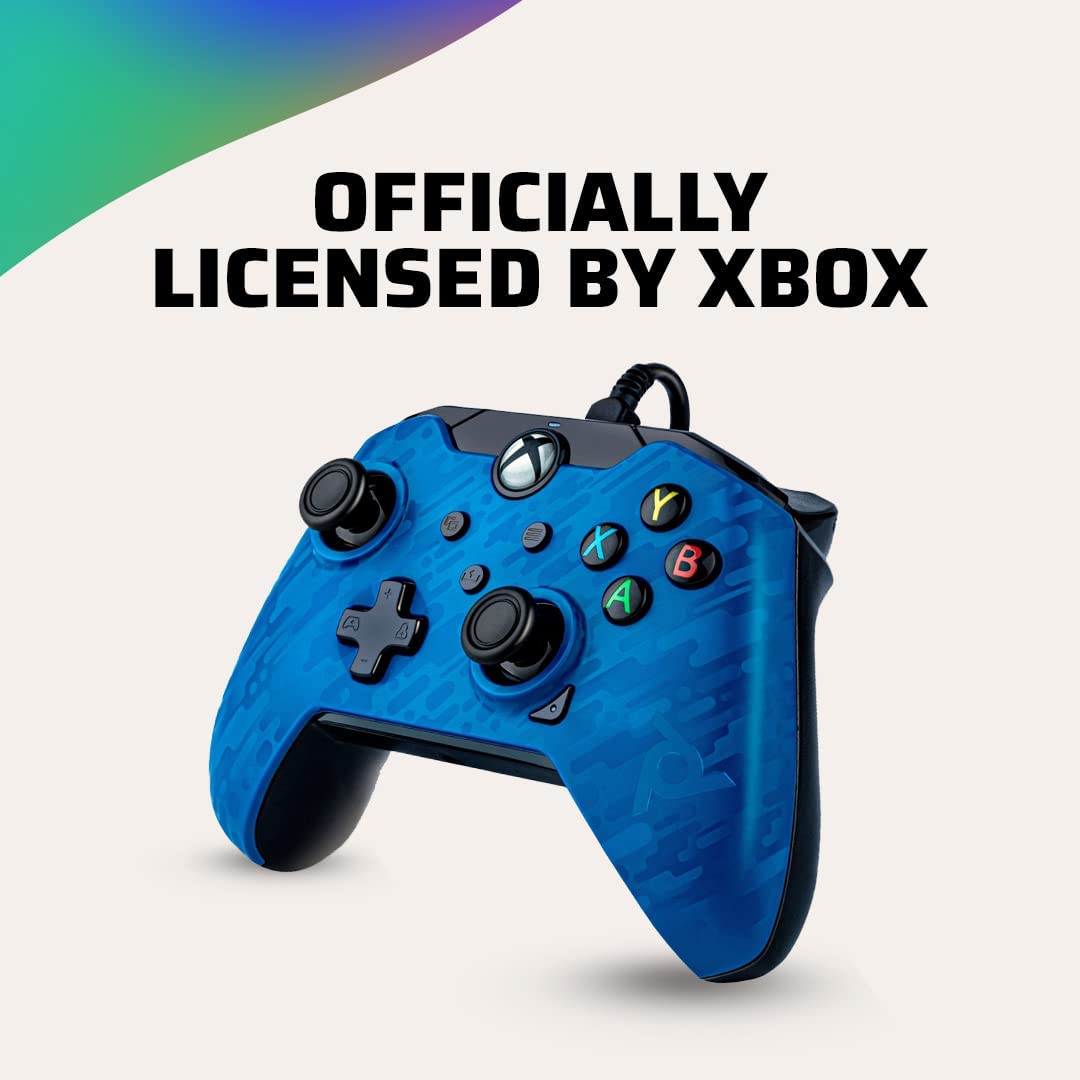 PDP Controller Wired for Xbox Series X?S, Revenant Blue