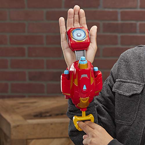 NERF Power Moves Marvel Avengers Iron Man Repulsor Blast Gauntlet NERF Dart-Launching Toy