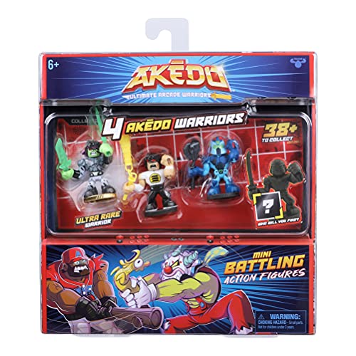 Akedo 14246 Ultimate Arcade Warrior Collector Pack Mini-Kampf-Actionfiguren
