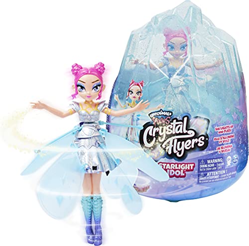 Hatchimals Pixies, Crystal Flyers Starlight Idol, magisches fliegendes Pixie-Spielzeug mit L