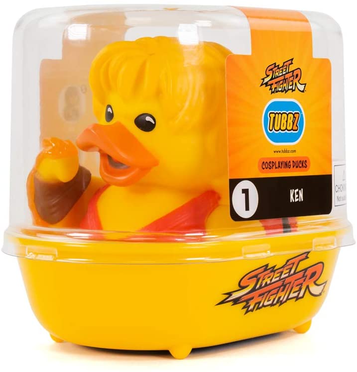 TUBBZ Street Fighter Ken Collectible Rubber Duck Figurine – Official Street Fighter Merchandise – Unique Limited Edition Collectors Vinyl Gift