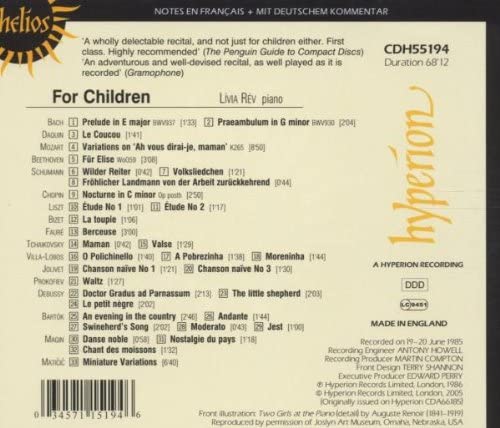 For Children - Lívia Rév [Audio CD]