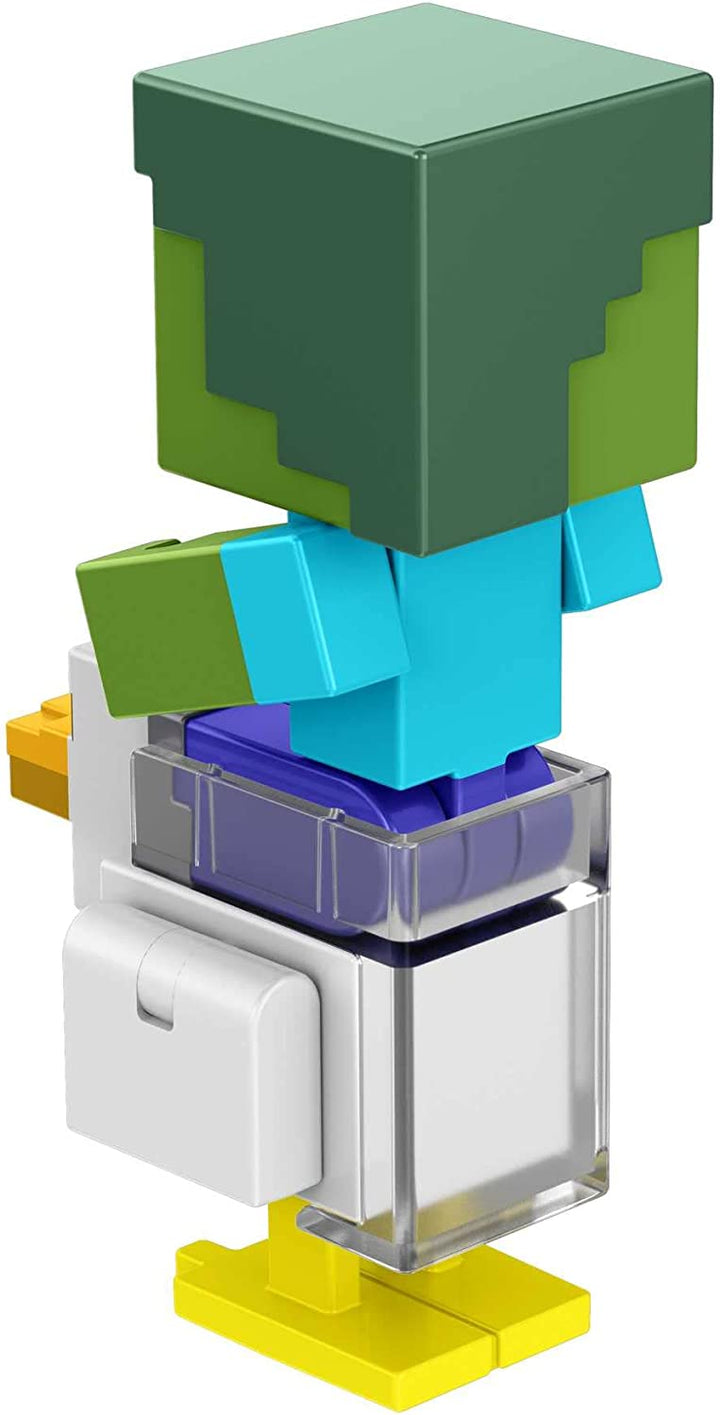 ?Minecraft Build-A-Portal-Figuren, 3,25-Zoll-Actionfigur mit Portalteil und Zubehör
