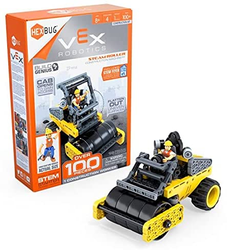 HEXBUG VEX Robotics Steam Roller, baubares Konstruktionsspielzeug, Geschenk für Jungen und