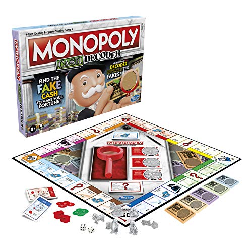 Monopoly Crooked Cash Board Game For Families and Kids Ages 8 and Up, Includes M