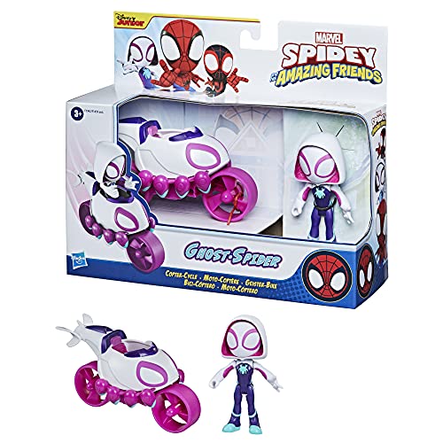 Hasbro Spidey und seine erstaunlichen Freunde SAF GHOST SPIDER COPTER CYCLE