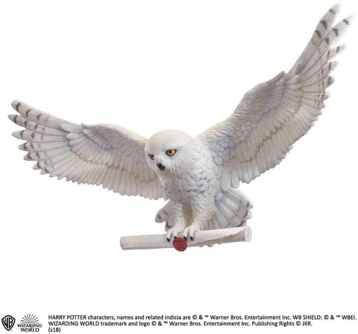 The Noble Collection Harry Potter Hedwig Owl Post Wanddekoration – 14 Zoll (35 cm) handbemalte Skulptur – Harry Potter Filmset Film-Requisiten Geschenke