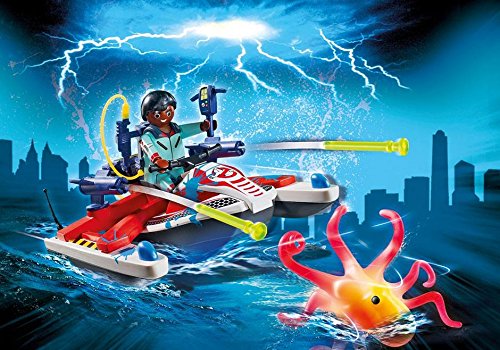 Playmobil Ghostbusters 9387 Zeddemore con Aqua Scooter