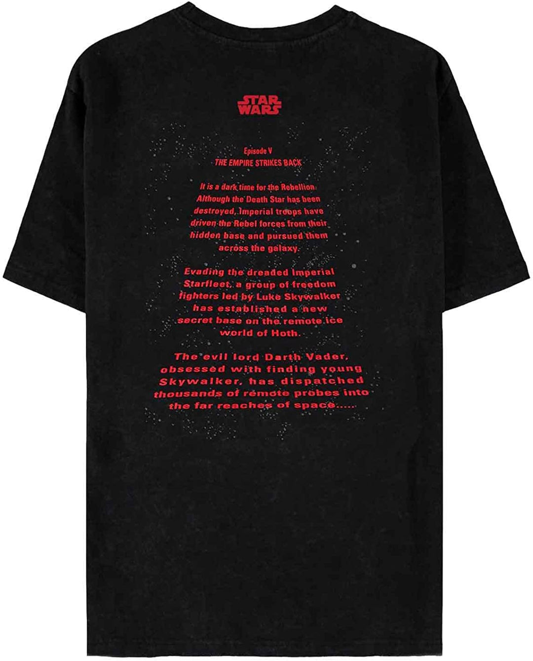 Star Wars Herren- und Jungen-Kurzarm-T-Shirt mit normaler Passform, Schwarz, XL