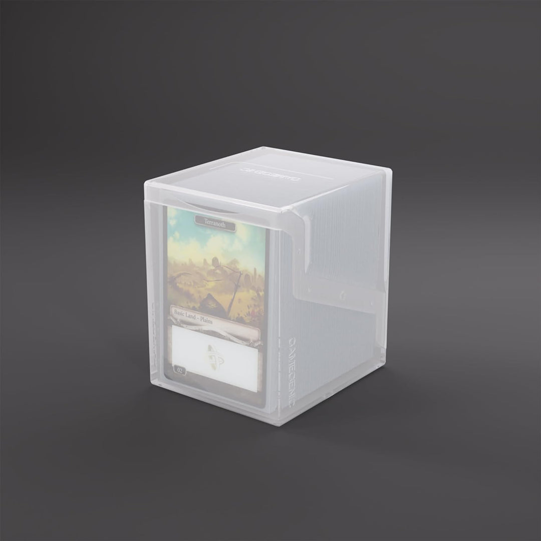 Bastion 100+ XL Deck Box - Compact, Secure, and Perfectly Organized for Your Trading Cards! Safely Protects 100+ Double-Sleeved Cards, White Color