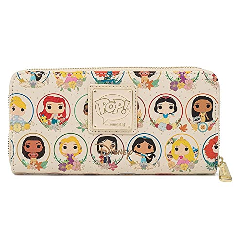 Loungefly Disney Princess Circles Zip Around Wallet WDWA1726