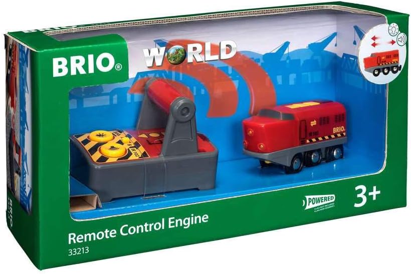 BRIO RC Train Engine - Remote Control with Lights & Sounds for Wooden Railway Sets 4
