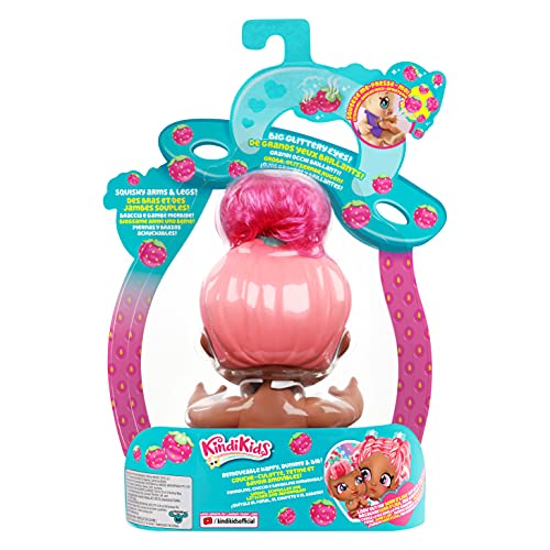 Kindi Kids Blossom Berri Scented Kisses Little Sister, offizielle Babypuppe mit Bi