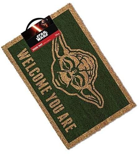 Star Wars Yoda Doormat Coir Matting Multi-Colour 40_x_60_cm