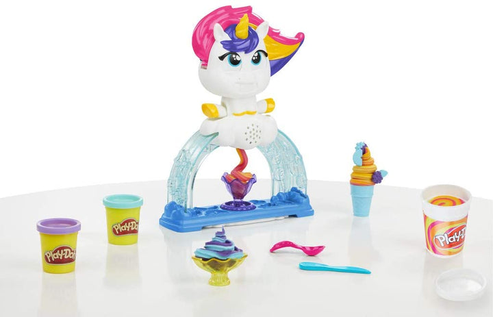Spielen Sie Doh Tootie The Unicorn Ice Cream Set mit 3 ungiftigen Farben