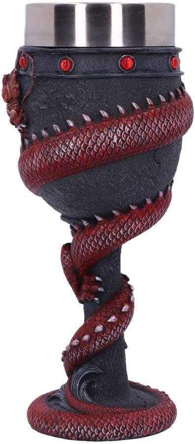 Nemesis Now Dragon Coil Kelch, Rot, 20 cm
