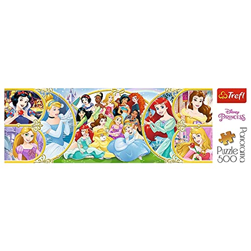 Trefl 916 29514 EA 500 Stück Panorama Disney Princess, rot