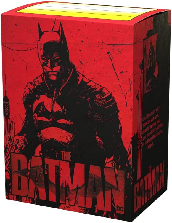 Matte Black Art Standard100 Dragon Shield Matte Art Sleeves - The Batman #16034