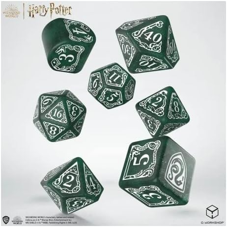 Harry Potter: Slytherin Modern Dice Set - Green
