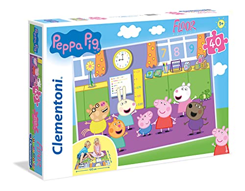 Clementoni 25458, Peppa Pig Puzzle für Kinder, 40 Teile
