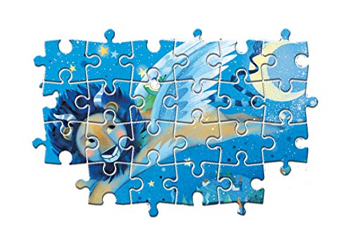 Clementoni - 25245 - Supercolor Puzzle - Fantastic Friends - 3 x 48 Teile - Mad