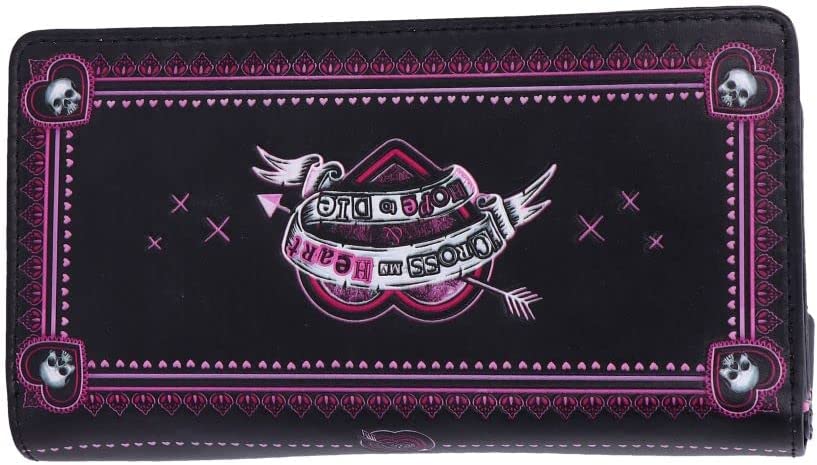 Nemesis Now Little Monster geprägte Geldbörse 18,5 cm, Polyurethan, Pink