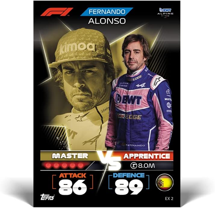 Topps – Turbo Attax Formel 1 2022 – Sammlerdose (rot) – offizielle F1-Sammelkarten