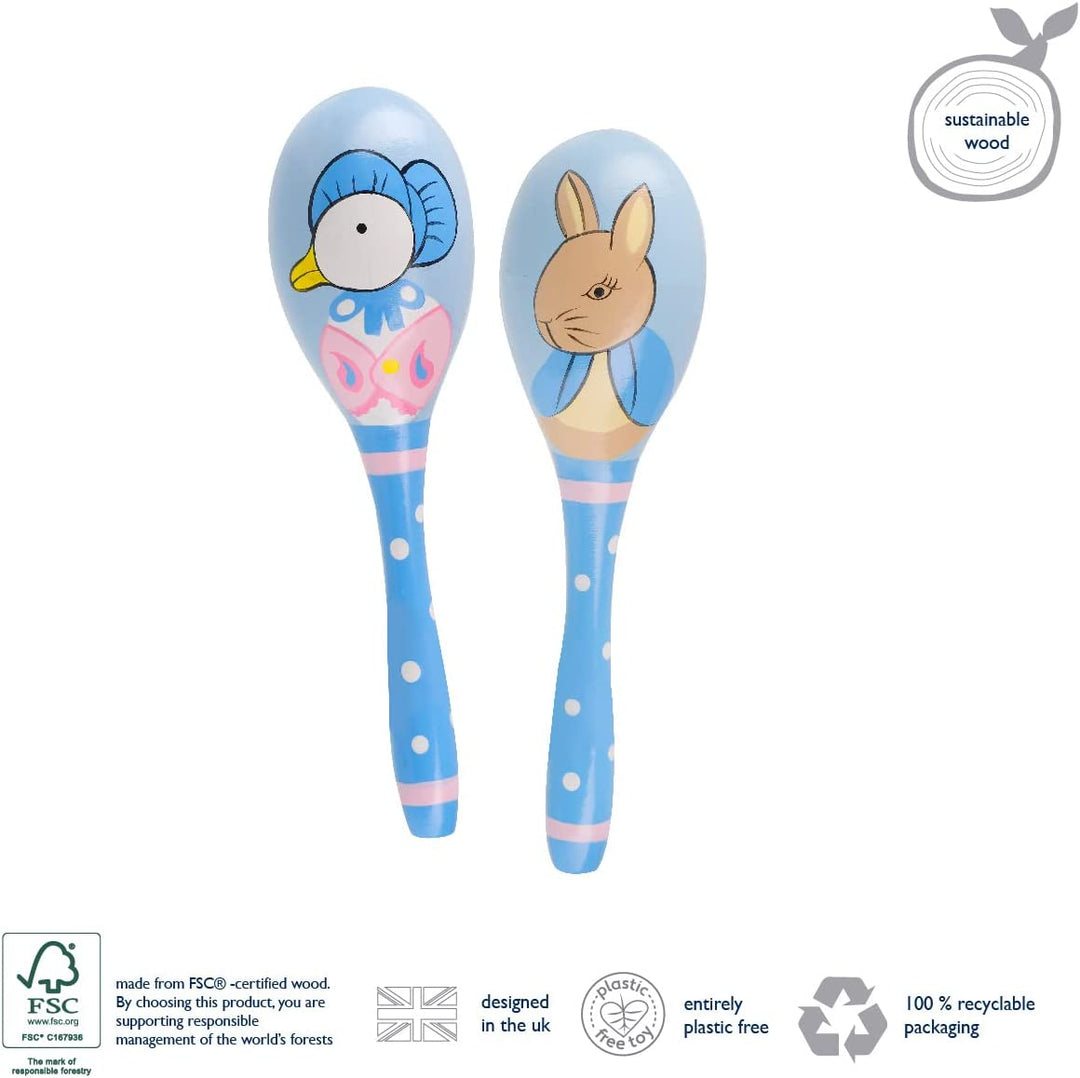 Orange Tree Toys Peter Rabbit Maraca Set Holzspielzeug