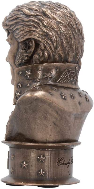 Nemesis Now Elvis Bust Small 18cm Figurine, Resin, Bronze