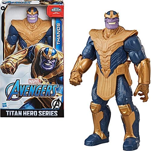 Marvel Avengers Titan Hero Series Blast Gear Deluxe Thanos Actionfigur, 30 cm großes Spielzeug, inspiriert von Marvel Comics, für Kinder ab 4 Jahren