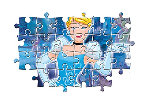 Clementoni - 25211 - Supercolor Puzzle für Kinder - Prinzessin - 3x48 Teile - D