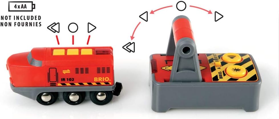 BRIO RC Train Engine - Remote Control with Lights & Sounds for Wooden Railway Sets 3