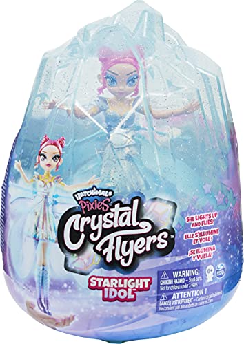 Hatchimals Pixies, Crystal Flyers Starlight Idol, magisches fliegendes Pixie-Spielzeug mit L