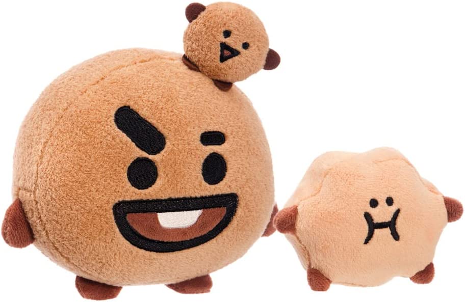 AURORA, 61462, BT21 Offizielles Merchandise, SHOOKY Stofftier, klein, braun