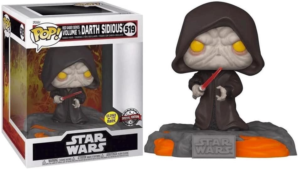 Funko Pop! Star Wars Deluxe - Darth Sidious Red Saber Series Vinyl Figure (63293) 1