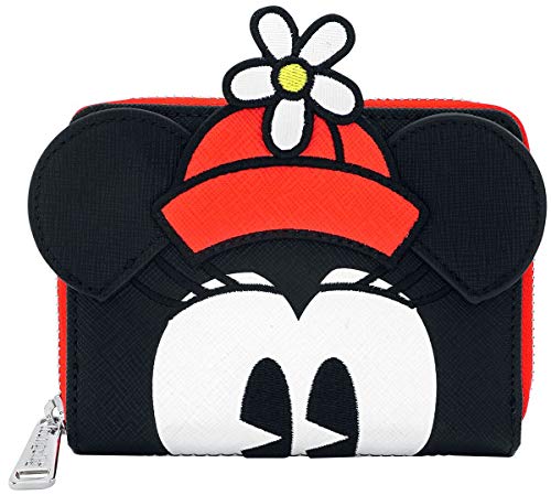 Mickey Mouse Loungefly - Minnie Polka Dot Damen Geldbörse Schwarz-Weiß-Rot, Kunstleder
