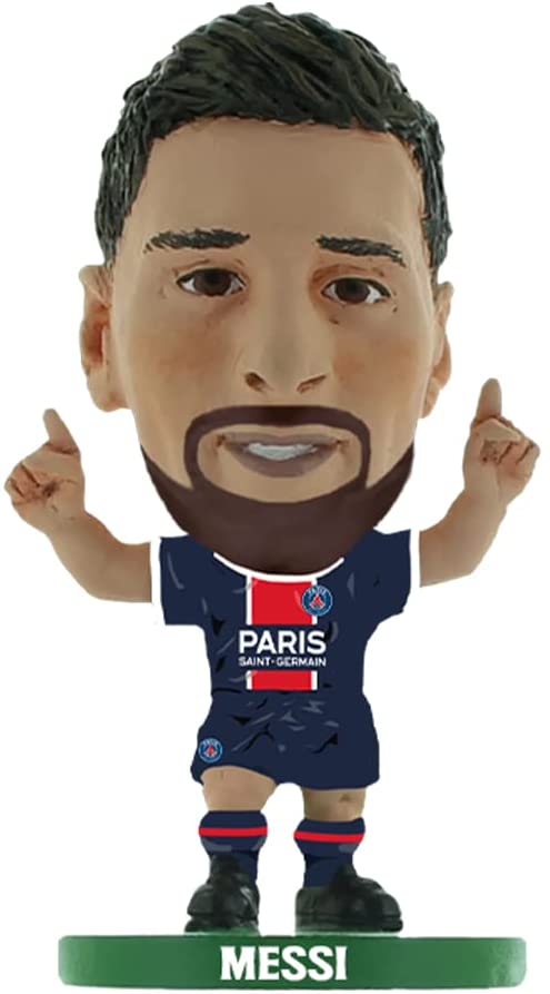 SoccerStarz SOC1565 PSG Lionel Messi Mini-Fußballfigur, 5 cm