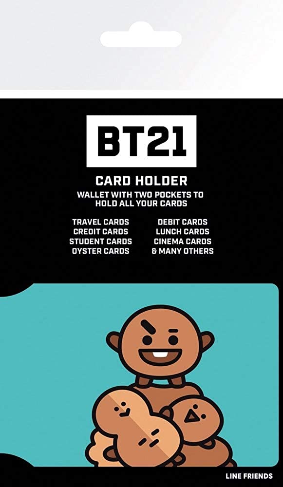 GB Eye Unisex-Child BT21 Shooky Official Holder Accessory-Travelers Card Sleeves