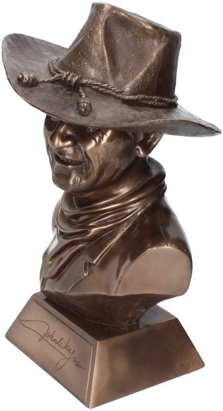 Nemesis Now John Wayne Büstenfigur, 40 cm, Bronze, Kunstharz