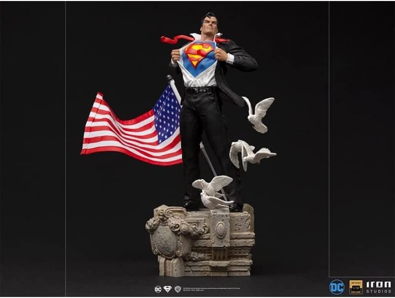Iron Studios – Clark Kent Deluxe Art Scale Statue, mehrfarbig, Maßstab 1:10